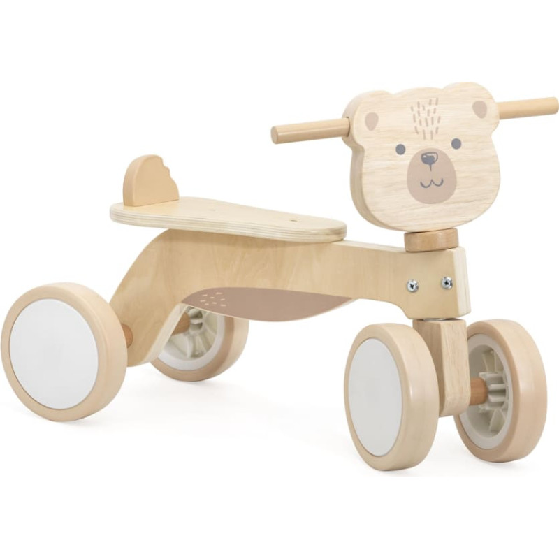 Viga medinis žaislas Wooden Trike - Brown Bear