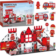 Woopie Klocki Magnetyczne 3D Zestaw Straż Pożarna 48el.