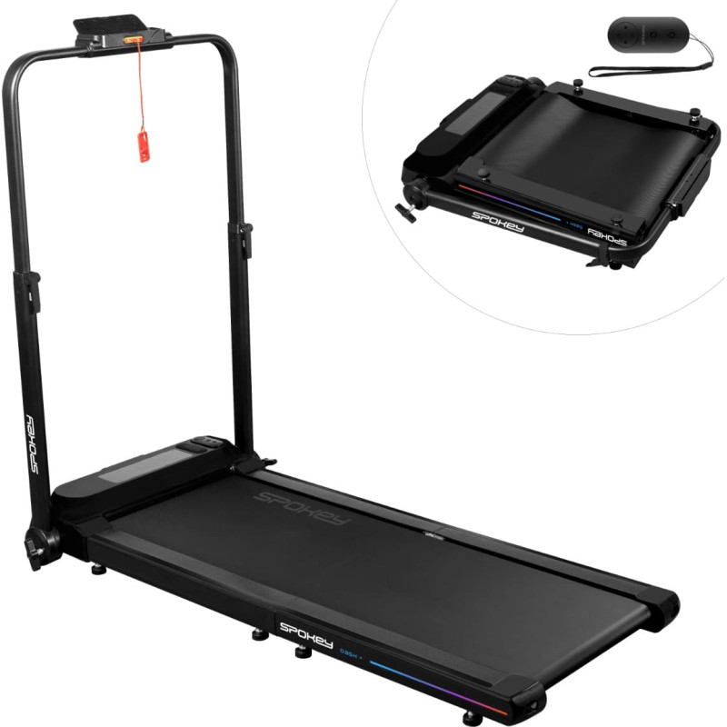 Spokey DASH+ – Elektrinis bėgimo takelis / vaikščiojimo platforma