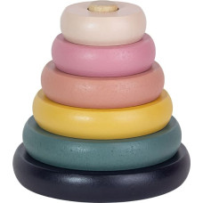 Petite&Mars 610728 Drewniana zabawka - wieża Orbit  Aurora Pink 36 m+