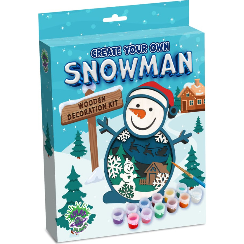 Splat Planet 3D medinis paveikslas, Sniego senis