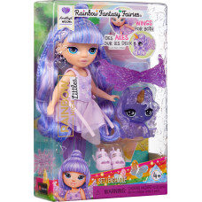 Rainbow High 543435-EUC Rainbow High Littles Rainbow Fantasy Fairies Doll- Amethyst (purple)