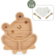 Miniland WOODEN PLATE FROG FSC 100%