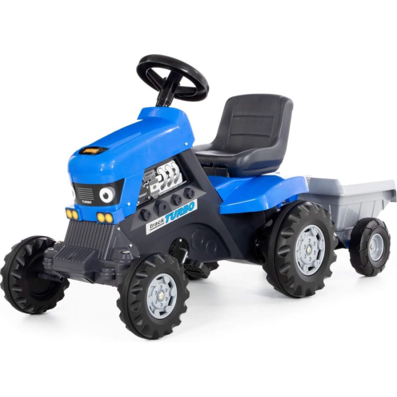 Polesie Pedal tractor with trailer, blue 84637