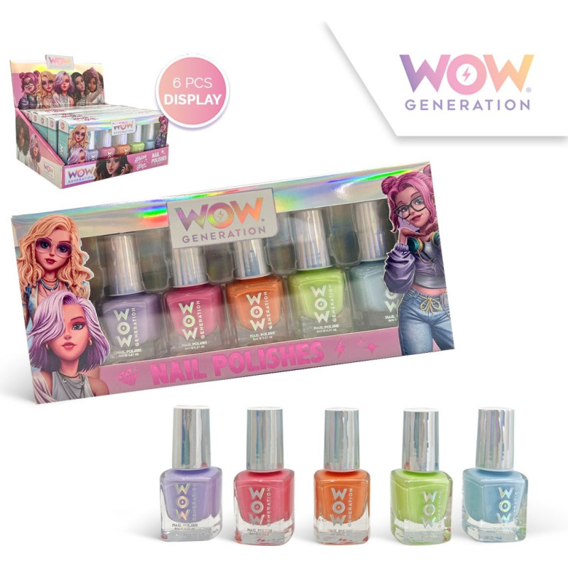 Kids Euroswan - Akcesoria Licencyjne NAIL POLISH PACK OF 5 BOTTLES WOW