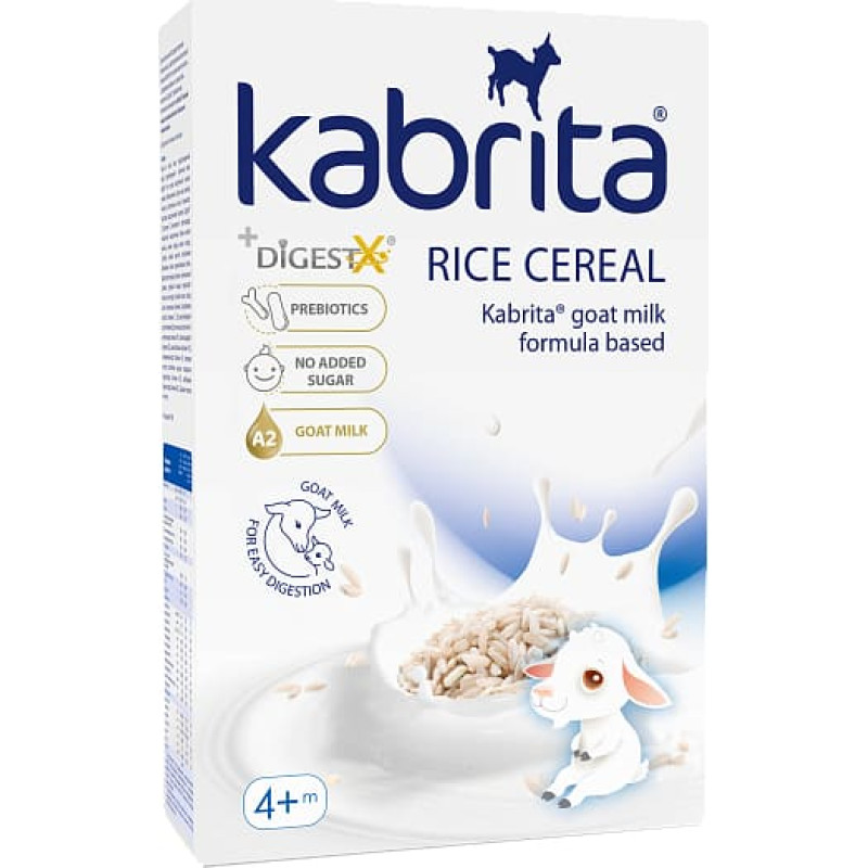 Kabrita Rice cereal goat milk formula based for babies from 4 months, 180g