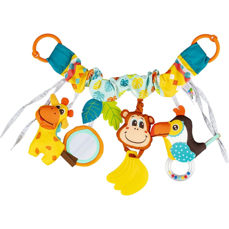 Dumel BALIBAZOO BB 82818 Zawieszka do w&oacute;zka Kolorowa dżungla