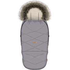 Adjustable footmuff with bag GrowUP Aspen 0-36m steel grey