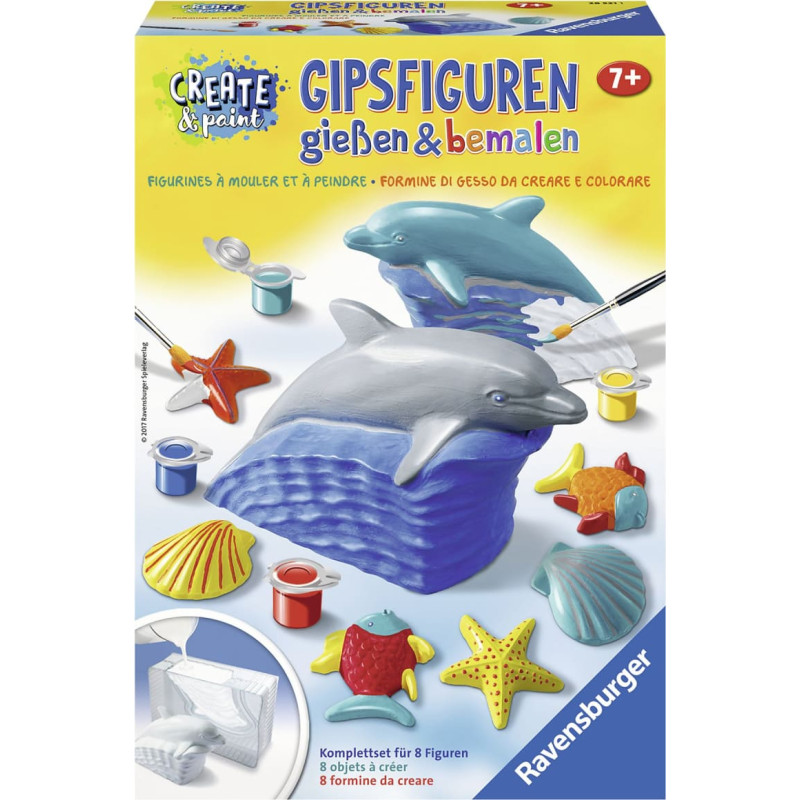 Ravensburger Craft Set &ndash; Plaster Figure: Dolphin