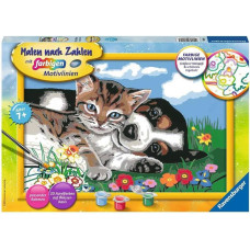 Ravensburger Paint by numbers 31x21 cm Kitten and Puppy