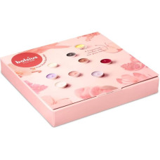 Bolsius Dāvanu komplekts kastītē tējas sveces mix aromāti + stikla svečturi