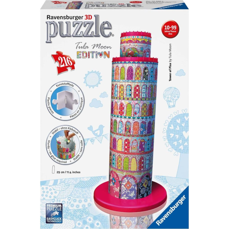 Ravensburger 3D Puzzle Leaning Tower of Pisa Tula Moon Edition