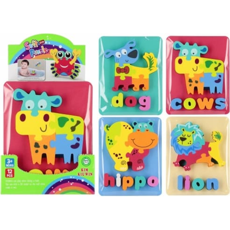 Mega Creative Puzzle - 64911 - foam - ANIMALS - 16x20 cm - MIX