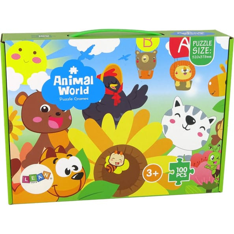 Lean- Bilde-puzle 100 el. ANIMALS 70413