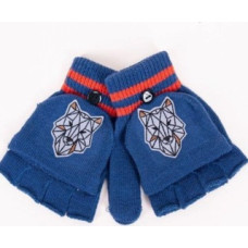 Yo Baby Cimdiņi 5P ar "kapucīti" MITTENS R-126 blue (14)