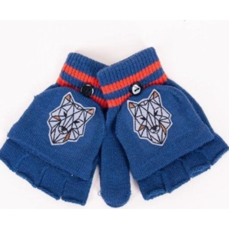 Yo Baby Cimdiņi 5P ar "kapucīti" MITTENS R-126 blue (14)