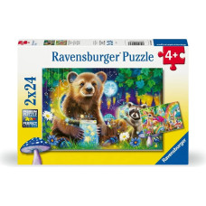 Ravensburger Puzzle 2x24 pcs Lovable Woodland Friends