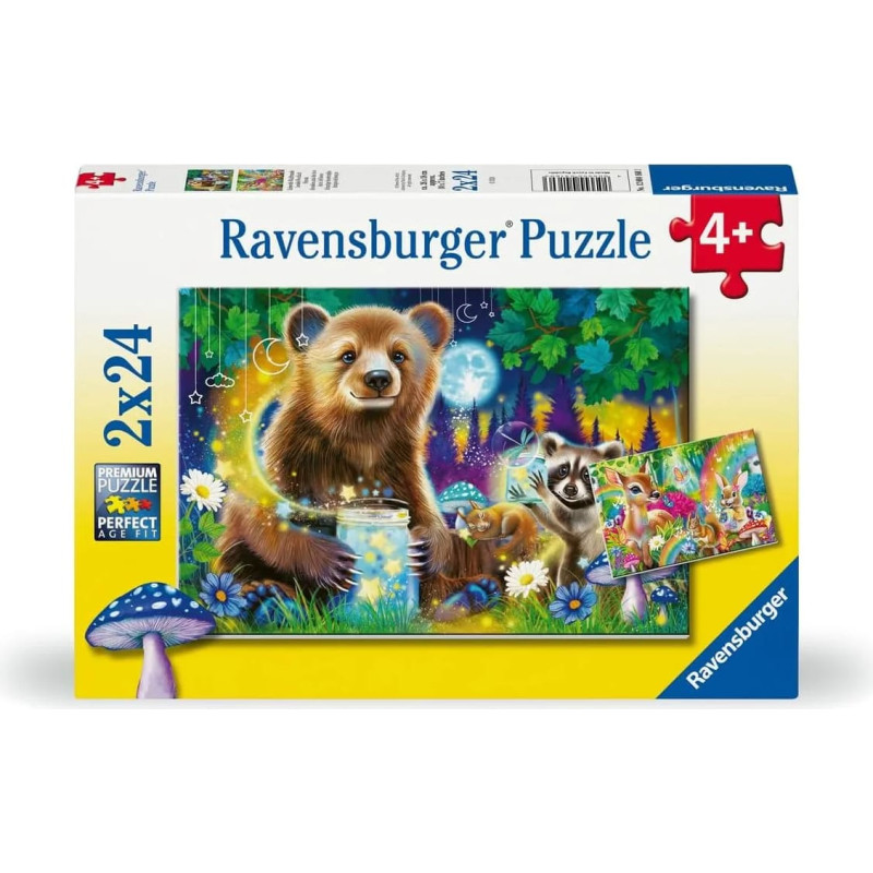 Ravensburger Puzzle 2x24 pcs Lovable Woodland Friends