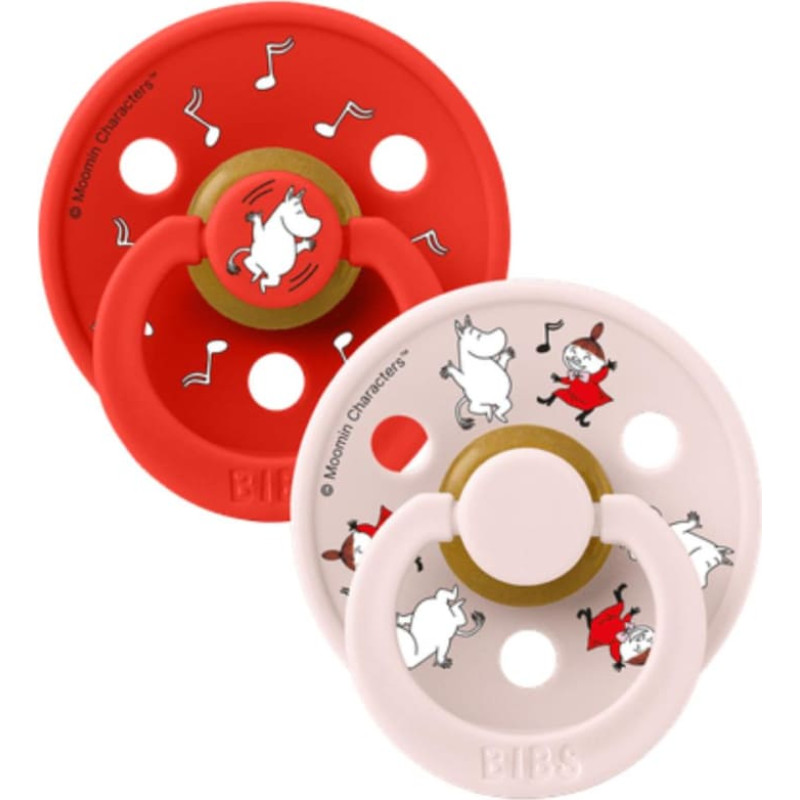 Bibs x Moomin &ndash; Colour Round Dancing - Candy Apple Mix 0-6m 2pcs