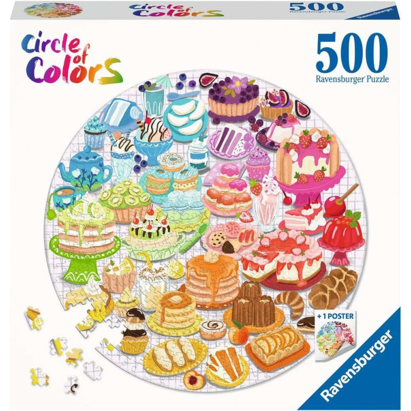 Ravensburger Puzzle 500 Circle of Colours: Desserts