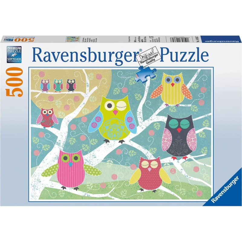 Ravensburger Puzzle 500 Colorful Owls