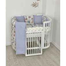 Ingvart Kokvilnas gultas veļas komplekts "Watercolor Ocean"