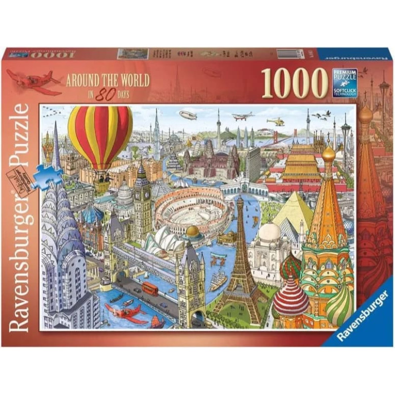 Ravensburger Puzzle 1000 Around the World in 80 Days