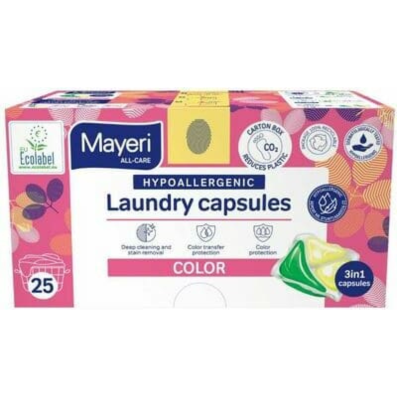 Mayeri Hypoallergenic laundry capsules Color 25pcs