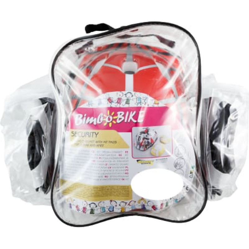 Bimbo Bike Rinkinys vaikams: dviračio &scaron;almas, kelių ir alkūnių apsaugos, dydis S, voro motyvas