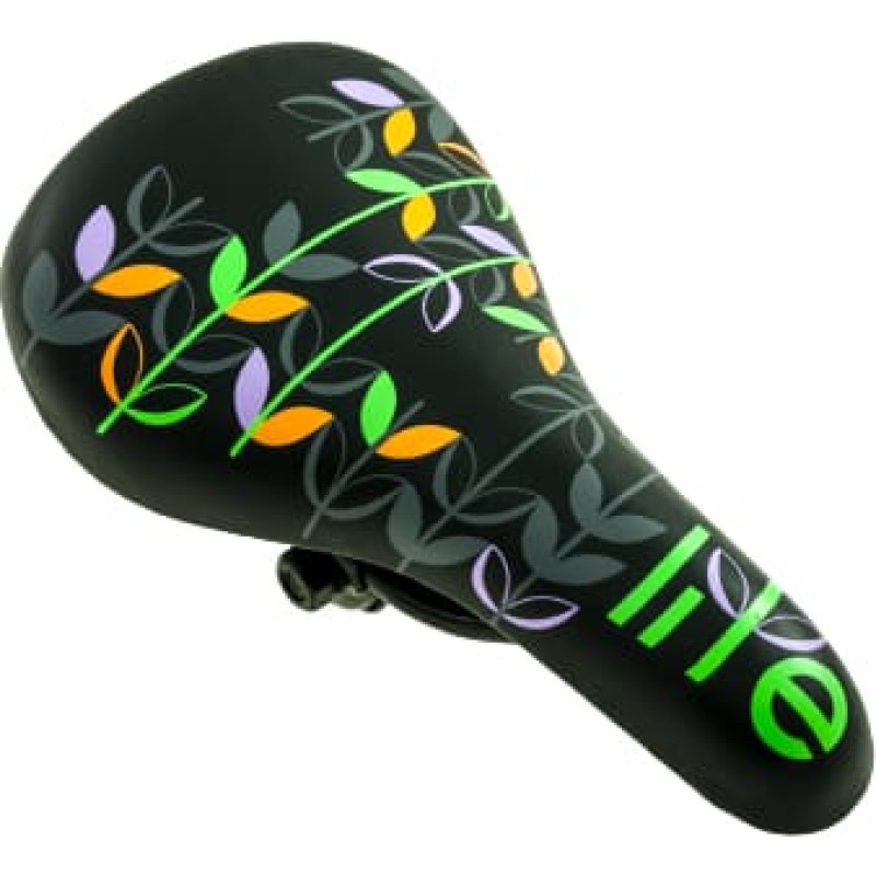 Bimbo Bike Dviračio sėdynė vaikų dviračiui „LEAF“, juoda