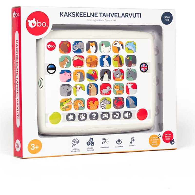 BO . Educational Toy - Bilingual Tablet (Estonian lang.)