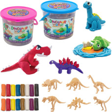 MASA PLASTYCZNA SZKIELETY DINOZAURÓW