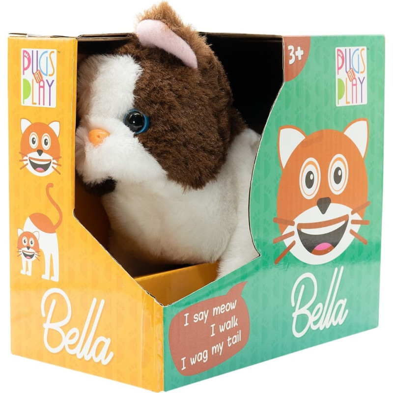 PUGS AT PLAY kõndiv kass Bella