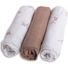 Babymatex Diaper - SET - TB0510/02 - BAMBOO - dwo-layer - size 70x70 cm  - BERRIES