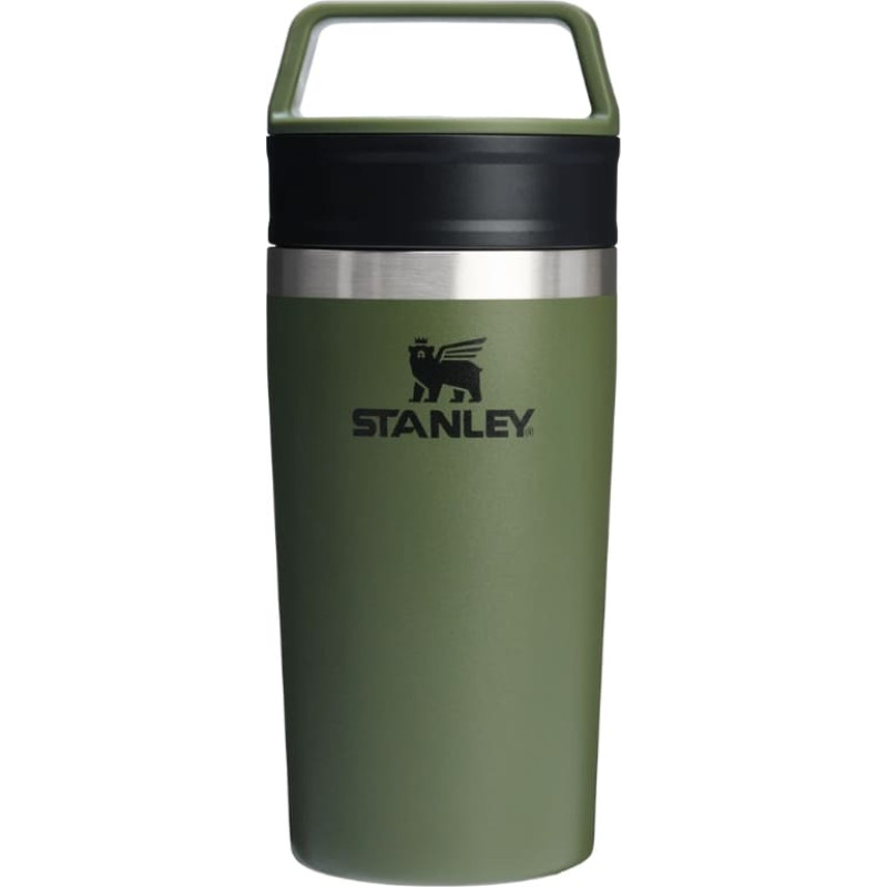 Stanley Termokrūze The Caf&eacute;-To-Go Travel Mug 0,35L tum&scaron;i zaļa