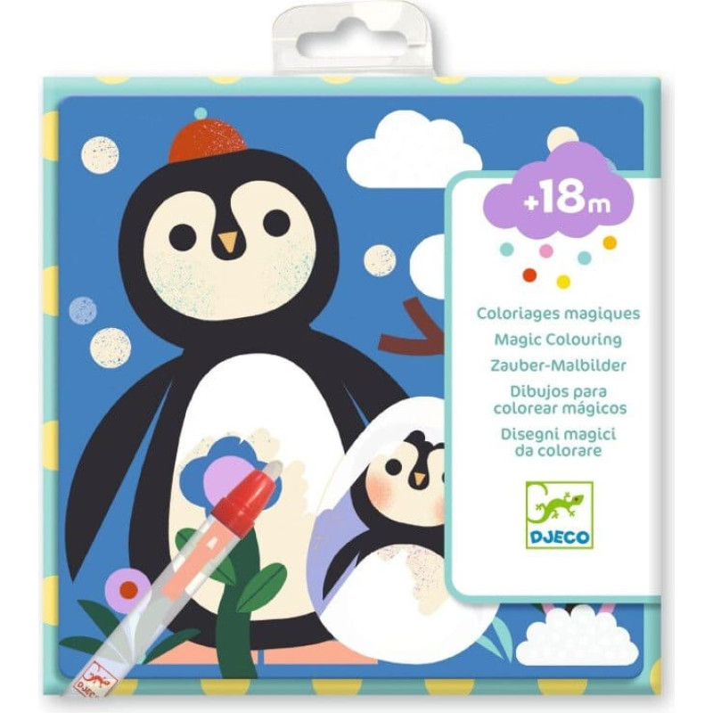 Djeco Spalvink vandeniu - Pasaulio gyvūnų jaunikliai