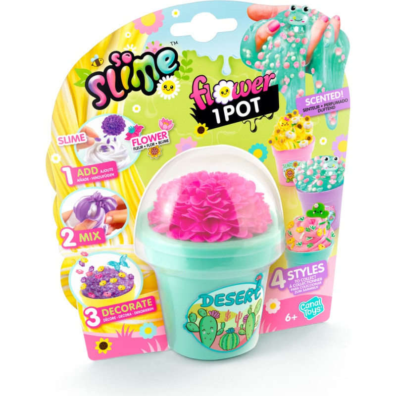 So Slime Kūrybinis gleivių rinkinys &bdquo;Gėlių vazonėlis&ldquo;