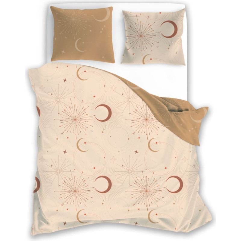 POŚCIEL KPL.220X200+2x70X80 BOHO 010 SATYNA BAW.