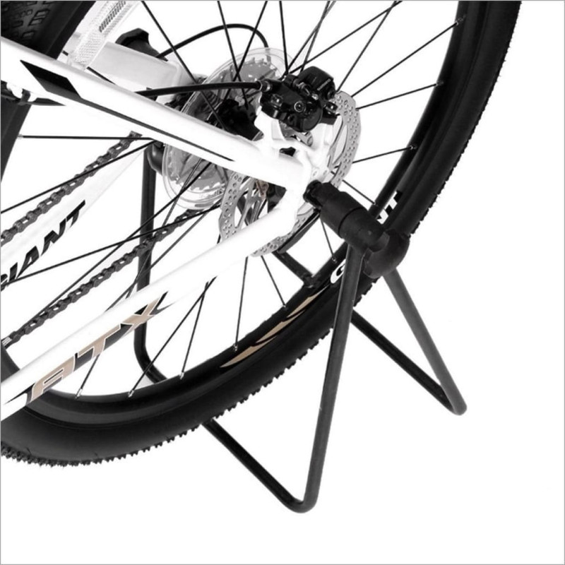 Metāla salokāms dienesta velosipēdu statīvs aizmugurējam ritenim