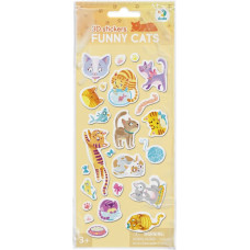 Dodo Lauko žaidimas 3D lipdukai Juokingos katės