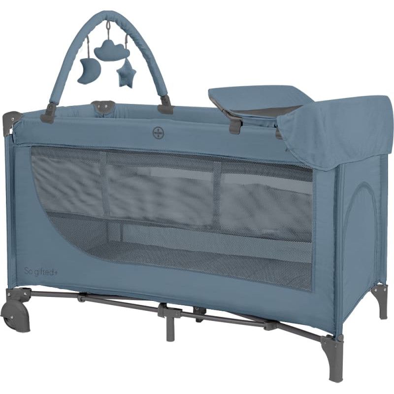 Baby cot 2 levels So Gifted PLUS Blue 2026