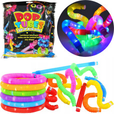 RURKI SENSORYCZNE POP TUBE ŚWIECĄCE 6SZT
