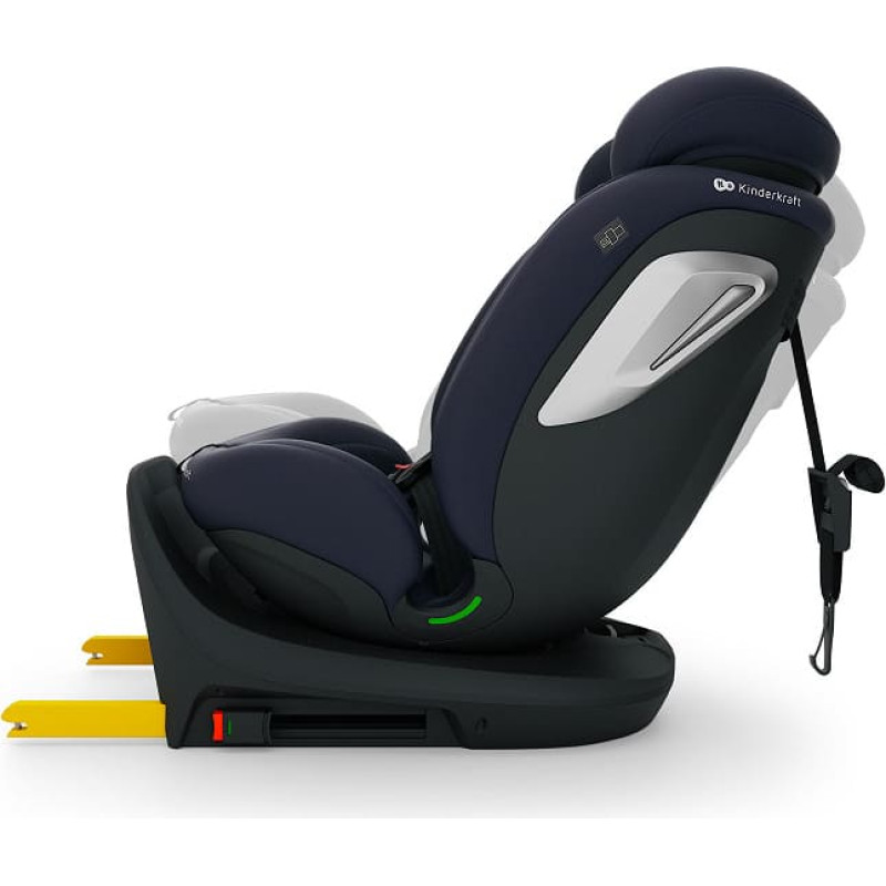 Kinderkraft Fotelik samochodowy I-GROW 2 PLUS i-Size navy