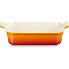 Le Creuset Cepamtrauks taisnstūra Heritage akmens masas 26x19cm / 2,4L oranžs
