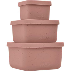 Snack box set 3 pcs Platinum Silicone Blush