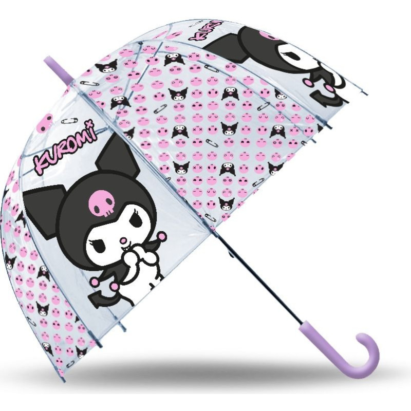 Kids Euroswan - Akcesoria Licencyjne TRANSPARENT BELL UMBRELLA 46CM KUROMI