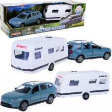 AUTO VOLVO EX90 Z PRZYCZEPĄ KAMPINGOWĄ