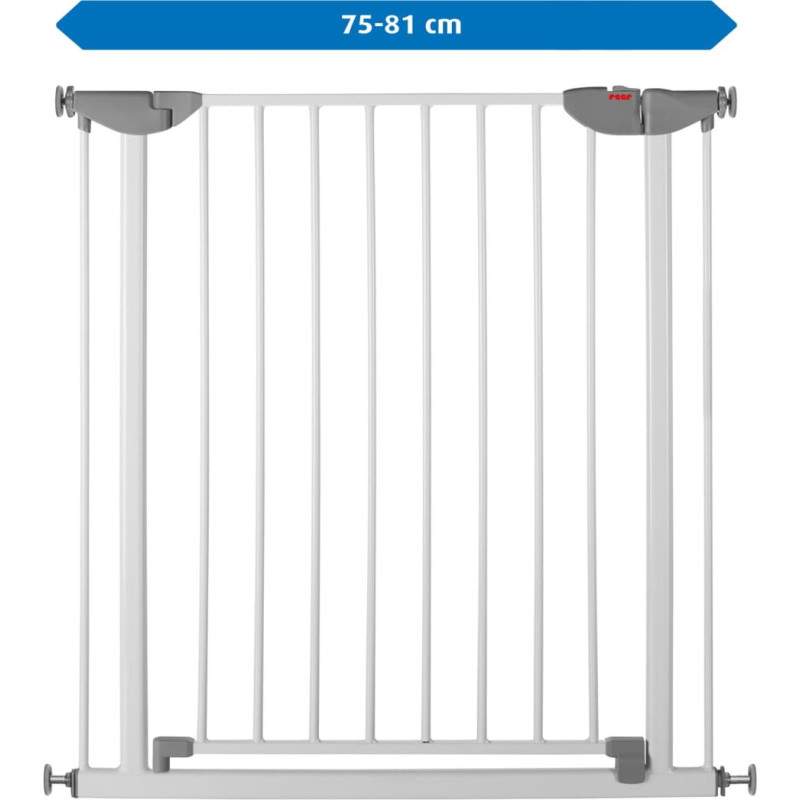 Reer Basic Pressure-Fit safety gate for child safety, 75&ndash;81 cm