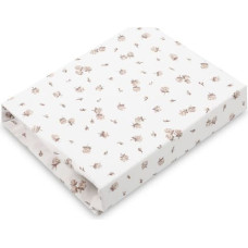 Sensillo PRINTED BEDSHEET COTTON ROSE BEIGE 60X120