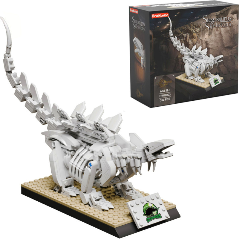 KLOCKI SZKIELET DINOZAUR STEGOZAUR 332EL
